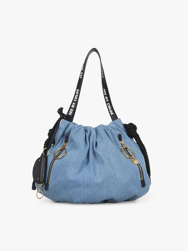 Chloé Bandolera Mujer Flo Azules Faded Denim YSJI36087